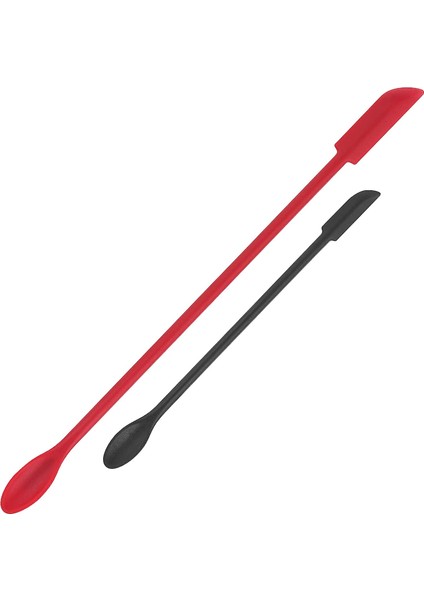Mini Spatula Silikon Spatula Seti - 2 Adet Makyaj Spatula Kozmetik Için Küçük Spatula, Yeniden Kullanılabilir Güzellik Spatula Minik Spatula, Ince Kavanoz Spatula Gıda Kazıyıcı, So (Yurt Dışından)