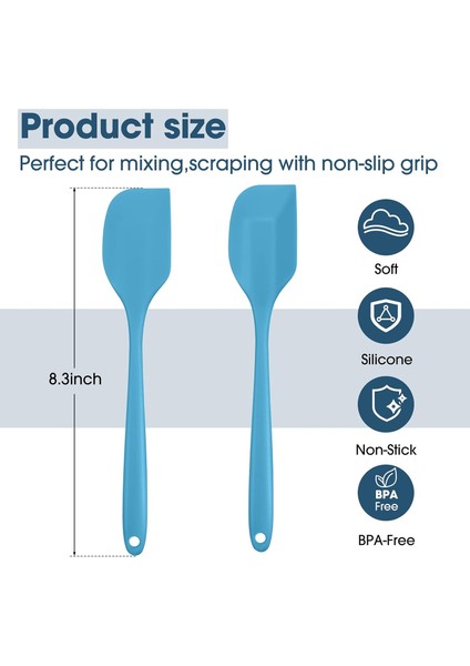 Silikon Spatulalar 8.3 Inç Küçük Kauçuk Spatula Isıya Dayanıklı Spatulalar Sorunsuz Tasarım Yapışmaz Esnek Kazıyıcılar Pişirme Karıştırma Aracı (36 Parça) (Yurt Dışından) fiyatları