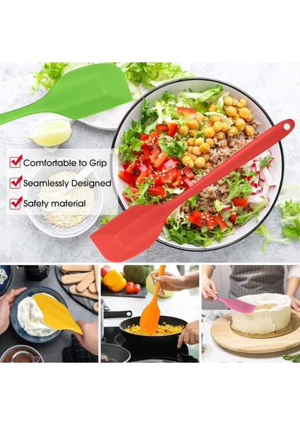 Silikon Spatulalar 8.3 Inç Küçük Kauçuk Spatula Isıya Dayanıklı Spatulalar Sorunsuz Tasarım Yapışmaz Esnek Kazıyıcılar Pişirme Karıştırma Aracı (36 Parça) (Yurt Dışından) fırsatları