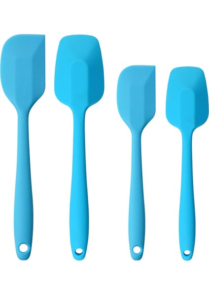 Silikon Spatula Seti, Kauçuk Kaşık Spatula Isıya Dayanıklı Kaşık Tek Parça Tasarım Dikişsiz Spatula Yapışmaz Kazıyıcılar Pişirme Karıştırma Aleti (Mavi) (Yurt Dışından) fiyatları