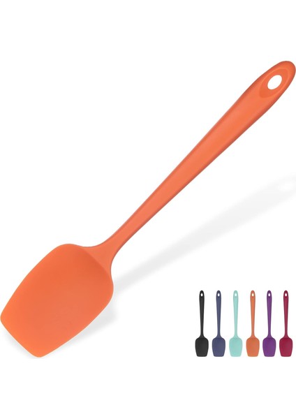 Isıya Dayanıklı Silikon Kaşık Spatula: 600°F Yüksek Isıya Dayanıklı 11.38 Inç Silikon Karıştırma Karıştırma Pişirme Kazıma Pişirme Kabı Kazıyıcı Yapışmaz Tencere Için Dikişsiz Yayı (Yurt Dışından)