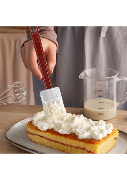 3pcs 10 Inç Kauçuk Spatula, Silikon Isıya Dayanıklı Silikon Spatula Karıştırma, Kızartma ve Yayma Için Ticari Spatula, Bulaşık Makinesinde Yıkanabilir (Yurt Dışından)
