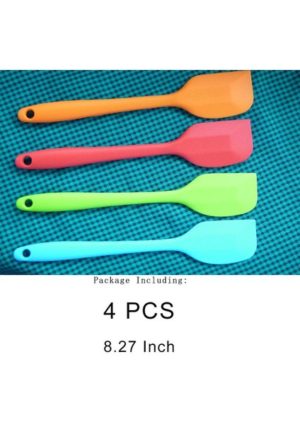 4 Parça Isıya Dayanıklı Silikon Spatula Seti, Küçük (Yurt Dışından)