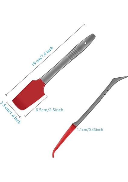 Adet Silikon Spatula Yapışmaz Küçük Kauçuk Kavanoz Spatula Yüksek Isıya Dayanıklı Döner Spatula Minik Pişirme Kazıyıcı Evcil Hayvan Maması Pişirme Için Kepçeler Buzlanma Karıştırma (Yurt Dışından) fiyatları
