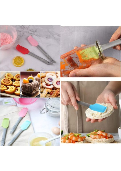 Adet Silikon Spatula Yapışmaz Küçük Kauçuk Kavanoz Spatula Yüksek Isıya Dayanıklı Döner Spatula Minik Pişirme Kazıyıcı Evcil Hayvan Maması Pişirme Için Kepçeler Buzlanma Karıştırma (Yurt Dışından) modelleri