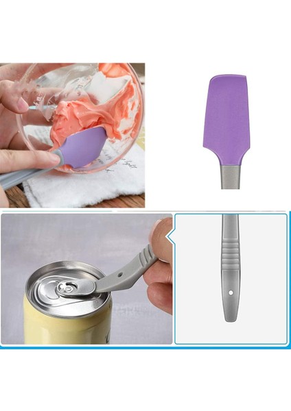 Adet Silikon Spatula Yapışmaz Küçük Kauçuk Kavanoz Spatula Yüksek Isıya Dayanıklı Döner Spatula Minik Pişirme Kazıyıcı Evcil Hayvan Maması Pişirme Için Kepçeler Buzlanma Karıştırma (Yurt Dışından) fırsatları