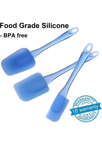 Silikon Spatula Seti - 3 Parça Isıya Dayanıklı Pişirme Spatulası - Profesyonel Karıştırarak Kızartma Spatulası - Temizlemesi Kolay - Bulaşık Makinesinde Yıkanabilir - Profesyonel S (Yurt Dışından) fiyatları