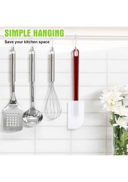5'li Set Silikon Spatula Kauçuk Spatula Isıya Dayanıklı Silikon Spatula Mutfak Pişirme Için Yüksek Sıcaklık Ticari Silikon Spatula Karıştırma Kızartma Yayma Pişirme, Bulaşık Makine (Yurt Dışından)