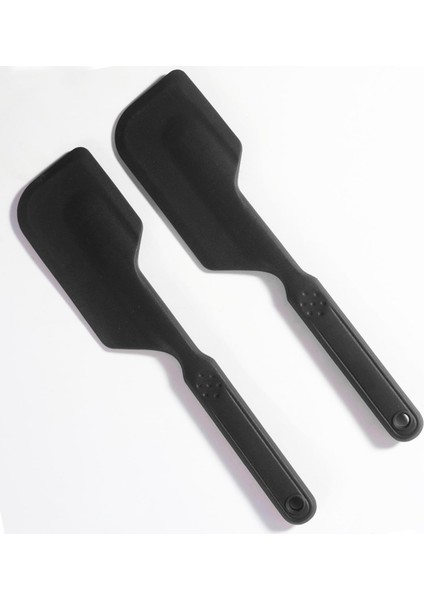 2 Adet Silikon Spatula, Isıya Dayanıklı, Yapışmaz Tencere Için, Mutfak Pişirme, Pişirme ve Karıştırma Için, Bulaşık Makinesinde Yıkanabilir Silikon Spatula (Siyah) (Yurt Dışından)