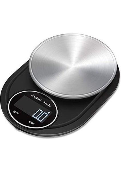Sarılmış Kenar Büyük LED Paslanmaz Çelik 5 kg 0.1g Masa Ölçeği Gıda Diyet Elektronik Tartı Doğru Elektronik Mutfak Pişirme Terazisi (Yurt Dışından)