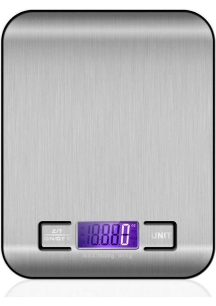Mutfak Gıda Ölçeği Dijital Gıda Mutfak Elektronik Terazisi Paslanmaz Çelik Mutfak Gıda Ölçeği Elektronik Terazi 5 Kg/1g (Yurt Dışından)