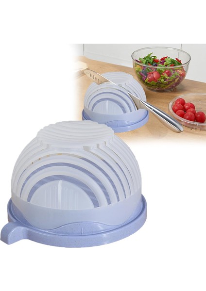 Salata Doğrayıcı,snap Salata Kesici Kase,hızlı Salata Kesici Kase,çok Fonksiyonlu Sebze Doğrayıcı ve Dicerler,salata Doğrayıcı Kase ve Kesici,süzgeç Taze Salata Dilimleyici Kase (M (Yurt Dışından)