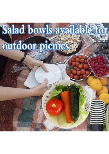Salata Doğrayıcı,snap Salata Kesici Kase,hızlı Salata Kesici Kase,çok Fonksiyonlu Sebze Doğrayıcı ve Dicerler,salata Doğrayıcı Kase ve Kesici,süzgeç Taze Salata Dilimleyici Kase (M (Yurt Dışından)
