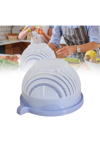 Salata Doğrayıcı,snap Salata Kesici Kase,hızlı Salata Kesici Kase,çok Fonksiyonlu Sebze Doğrayıcı ve Dicerler,salata Doğrayıcı Kase ve Kesici,süzgeç Taze Salata Dilimleyici Kase (M (Yurt Dışından)