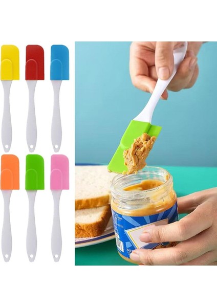 Silikon Spatula, Isıya Dayanıklı Mini Küçük Mutfak Pişirme Yapışmaz Kazıyıcı, Yapışmaz Bulaşık Makinesinde Yıkanabilir Esnek Spatula, Pişirme, Karıştırma Için Mutfak Gereçleri (Yurt Dışından)