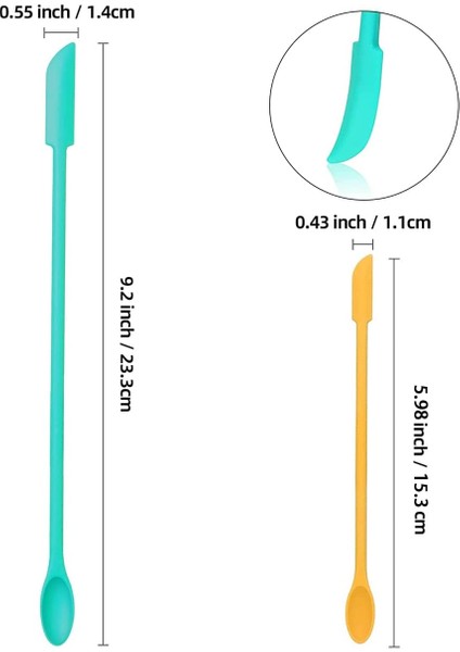 Adet Makyaj Spatula Silikon Spatula Seti Kavanoz Kazıyıcı Kozmetik Için Mini Spatula Yeniden Kullanılabilir Güzellik Küçük Spatula Losyon Karıştırıcı Güzellik Ürünlerinden Alın (Ye (Yurt Dışından) fiyatları