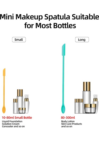 Adet Makyaj Spatula Silikon Spatula Seti Kavanoz Kazıyıcı Kozmetik Için Mini Spatula Yeniden Kullanılabilir Güzellik Küçük Spatula Losyon Karıştırıcı Güzellik Ürünlerinden Alın (Ye (Yurt Dışından) modelleri