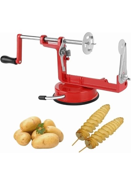 Patates Kesici, Manuel Bükülmüş Patates Cipsi Makinesi, Paslanmaz Çelik El Kranklı Patates Cips Kesici, Spiral Patates Kesici, Ev Mutfağı Için Kalın Sebze Kesme Makinesi (Yurt Dışından) fırsatları