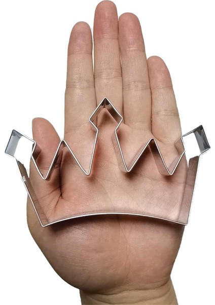 Büyük Boy Taç Şekilli Çerez Kesici, Paslanmaz Çelik Kraliçe/kral/prens/prenses Taç Çerez Kesici, 4,4 Inç (Model 5) (Yurt Dışından)
