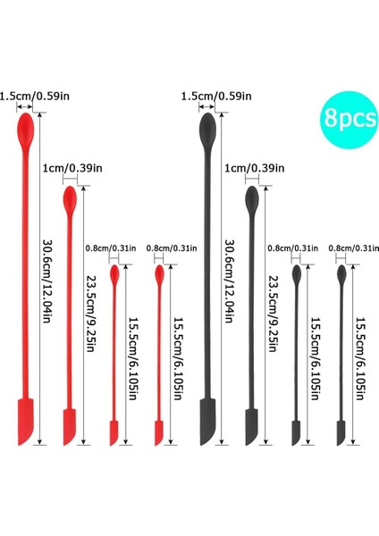 8 Adet Mini Spatula Makyaj Kazıyıcı, Kozmetikler Için Silikon Mini Spatula, Son Damla Losyonu Çıkarmak Için Yeniden Kullanılabilir Küçük Ince Kavanoz Kazıyıcı, Mutfak Gıda Güzellik (Yurt Dışından) fırsatları