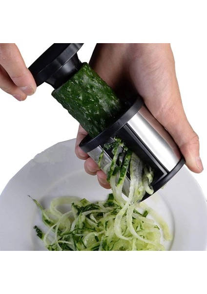 Manuel Spiralizer Sebze Dilimleme Paslanmaz Çelik Sebze Dilimleme Kesici Sebze Spiral Kesici Zoodle Maker (Yurt Dışından)