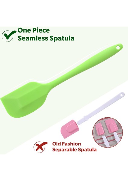 10.8 Inç 600 ° F Çim Yeşili Isıya Dayanıklı Silikon Spatula, Pişirme Için Mutfak Silikon Spatula, Kek Gözleme Pişirme Için Bulaşık Makinesinde Yıkanabilir Kauçuk Spatula (Yurt Dışından) fırsatları