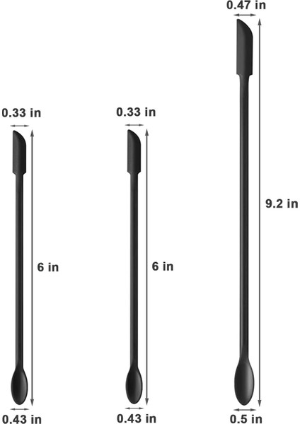 Silikon Spatula Seti, Küçük Makyaj Spatula Losyon Karıştırıcı, Mutfak Pişirme Gıda Şişeleri Güzellik Ürünleri Için Mini Kavanoz Kazıyıcı, 6'lı Set (Siyah-3 Adet) (Yurt Dışından) fiyatları