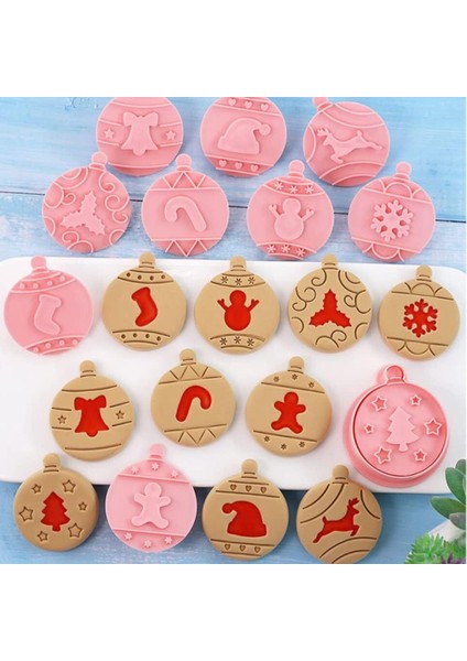 10 Parça Sevimli Noel Ağacı Kurabiye Pulları Pişirme Kurabiye Kalıbı Basın Noel Kurabiye Kalıbı Seti Mutfak Aletleri Plastik Kurabiye Kalıbı (Noel G) (Yurt Dışından)