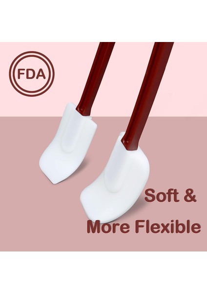Silikon Spatulalar Isıya Dayanıklı, Ağır Hizmet Tipi Kauçuk Spatulalar Silikon Ticari, Mutfak Kullanımı Için Ticari Silikon Spatula Seti, Silikon Pişirme Gereçleri 2'li Setler (13, (Yurt Dışından)