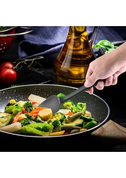 Spatula, 5'li Silikon Spatula Seti Yüksek Isıya Dayanıklı Mutfak Spatula Seti, Spatulalar Silikon Isıya Dayanıklı, Tek Parça Dikişsiz Tasarım, Pişirme Karıştırma ve Pişirme Için Si (Yurt Dışından)