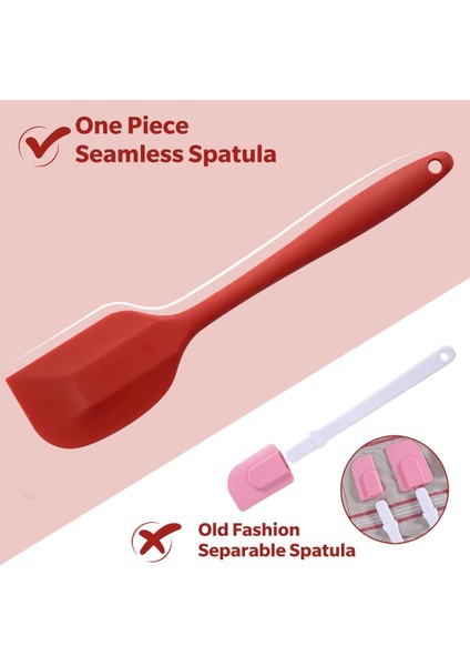10.83 Inç 600 ° F Kırmızı Spatula Silikon Isıya Dayanıklı, Pişirme Için Mutfak Silikon Spatula, Kek Gözleme Pişirme Için Bulaşık Makinesinde Yıkanabilir Kauçuk Spatula (Yurt Dışından) modelleri
