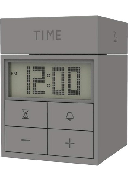 Çalar Saat, Profesyonel Ev Ofis Elektronik Küp Çalar Saat LCD Dijital Ekran Zamanlayıcı (Yurt Dışından)