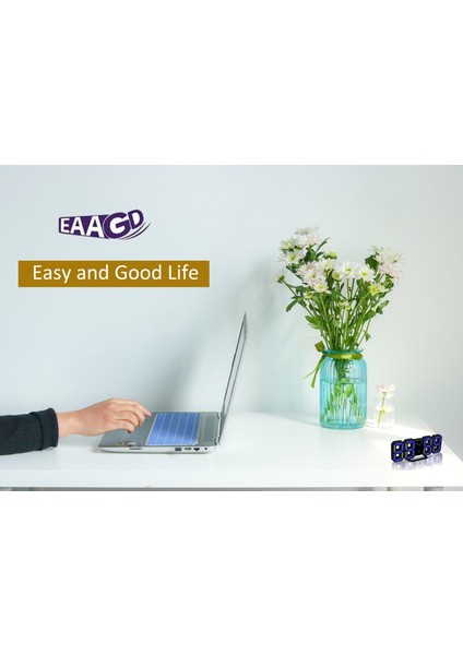 LED Ekranlı 3D Dijital Çalar Saat, Erteleme Alarmı, Ofis Masası Yatak Odası Komidin Için 3 Özel Parlaklıkta Gece Lambası Elektrikli Saatler (Siyah/mavi) (Yurt Dışından) fiyatları