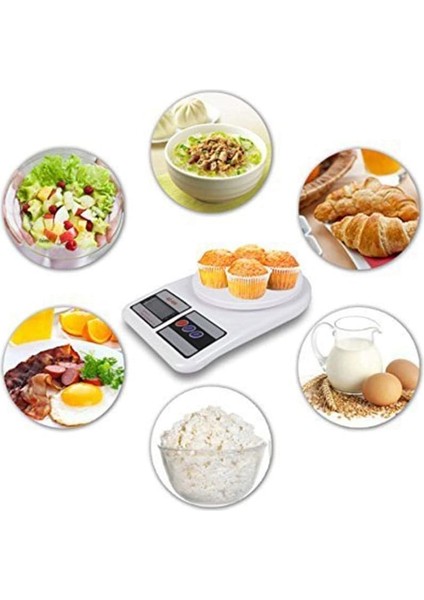Akıllı Beslenme Ölçeği Mutfak Gıda Ölçeği Dijital Gıda Ölçeği Yüksek Hassasiyetli Mutfak Elektronik Terazi 10KG/1G (Yurt Dışından)