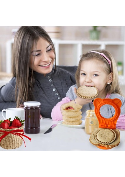Çocuk Öğle Yemeği Için Sandviç Kesici ve Kapatıcı, Kabuksuz Sandviç Makinesi, Ekmek Kesiciler Çocuklar Için Sandviç Kırıcı, Bento Kutusu Öğle Yemeği Kutusu (Yurt Dışından)