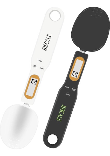 Kaşık Terazisi, Gram ve Oz Için 500G/0.1G Tartım Elektronik Gıda Terazisi, Kahve Gücü, Hap, Çay, Un, Yağ, Fırınlama Için Saplı ve Ağızlı Dijital Mutfak Terazisi (Beyaz) (Yurt Dışından)