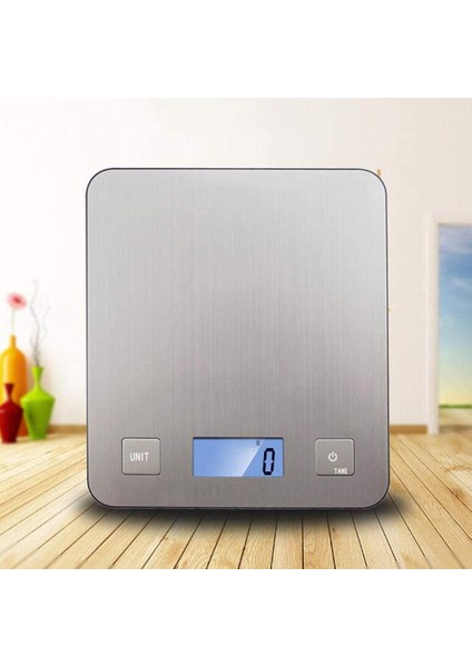 5kg Paslanmaz Çelik Dijital Mutfak Gıda Terazisi Su Geçirmez Elektronik Tartı Pişirme Tartı Gıda Takı Ölçeği Tartı Araçları (Yurt Dışından)