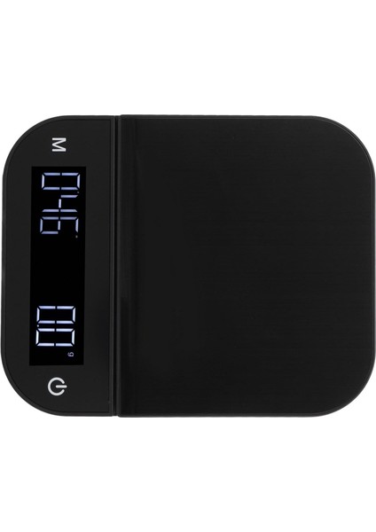 Mutfak Terazisi Dijital Kahve Terazisi Su Geçirmez 0.1g Yüksek Doğruluk Manuel Otomatik Mini Taşınabilir Pişirme Terazisi Zamanlayıcı ile (5 Kg) (Yurt Dışından)