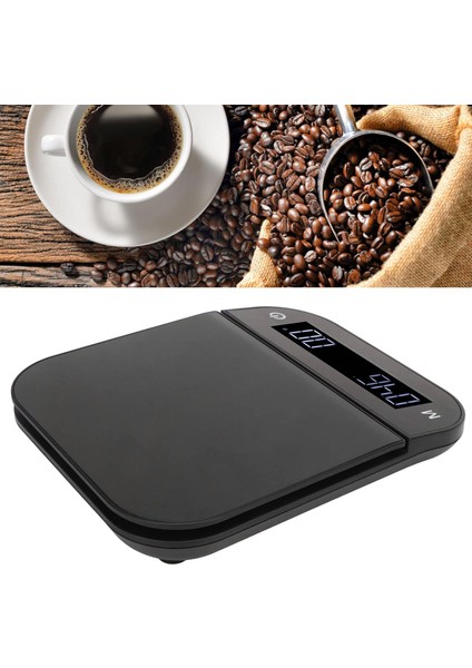 Mutfak Terazisi Dijital Kahve Terazisi Su Geçirmez 0.1g Yüksek Doğruluk Manuel Otomatik Mini Taşınabilir Pişirme Terazisi Zamanlayıcı ile (5 Kg) (Yurt Dışından)