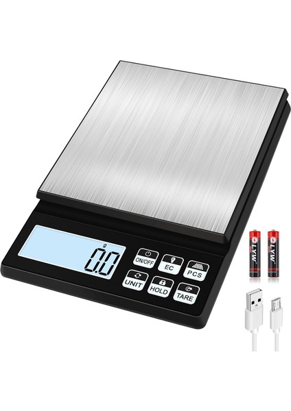 ® 11LB/0,1G Mutfak Terazisi, [6 Düğme] Çok Fonksiyonlu Yüksek Hassasiyetli Gıda Terazisi, 7 Ünite, Dara Fonksiyonu, Pcs, Kilit Fonksiyonu, Pişirme, Pişirme ve Yemek Hazırlama Için, (Yurt Dışından)