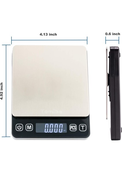 500G Küçük Ölçekli 0.01G Çözünürlük Dijital Dokunmatik Cep Ölçeği Elektronik Hassas Ot Takı Ölçeği (Yurt Dışından)