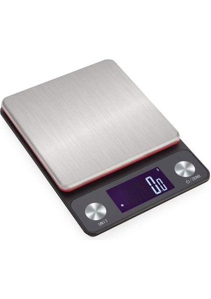 Dijital Mutfak Gıda Terazisi Çok Fonksiyonlu Paslanmaz Çelik Tartı Posta Elektronik Tartı Arka Işık Ekranı 5 Kg/0.1g (Yurt Dışından)