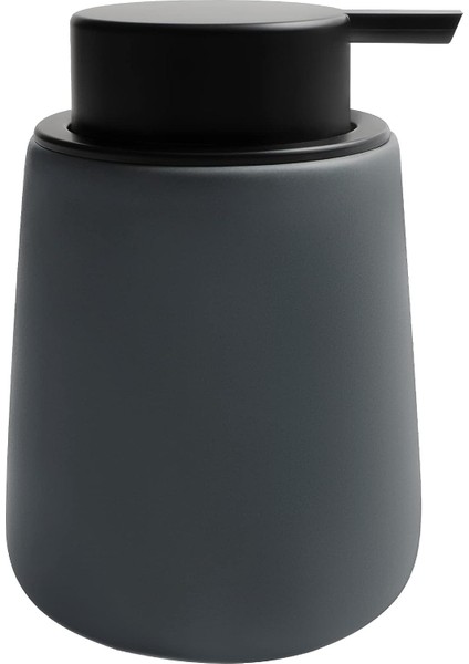 Sabunluk Seramik, Basması Kolay Pompalı El Losyonu Dispenseri Şampuan Banyo Mutfak Için 12 Oz Gri (Yurt Dışından)