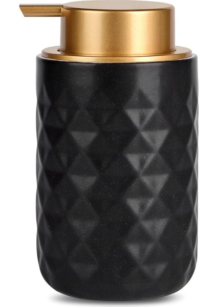 Köpük Dispenseri - El Pompası Dispenseri Köpük Sabunluk Seramik Bulaşık Sıvı Dispenseri Mutfak Banyo El Yıkama Şişesi (13.5OZ/400ML Siyah) (Yurt Dışından)