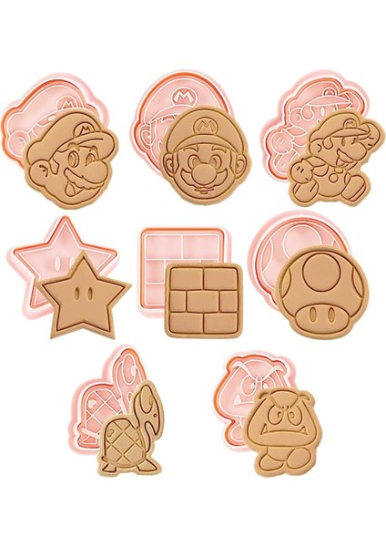 Mario Çerez Kesiciler, Mario Çerez Kesici Seti, Mario Bros Çerez Kesici, Mario Kalıp, Mario Kardeşler Çerez Kesiciler, Mario Bross Kurabiye Kesici, Kurabiye Kesici Mario, (Yurt Dışından)