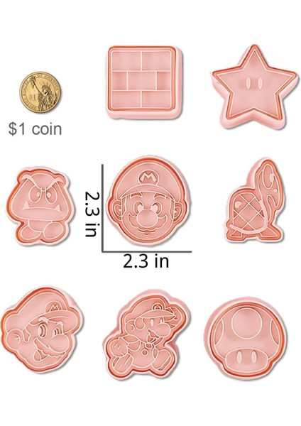 Mario Çerez Kesiciler, Mario Çerez Kesici Seti, Mario Bros Çerez Kesici, Mario Kalıp, Mario Kardeşler Çerez Kesiciler, Mario Bross Kurabiye Kesici, Kurabiye Kesici Mario, (Yurt Dışından) fiyatları