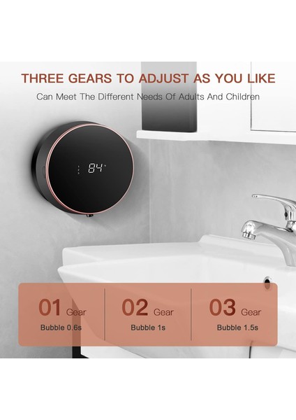 Otomatik Sabunluk Köpük El Serbest Duvara Monte Köpük Duvar, Banyo, Mutfak, Ticari Için Şarj Edilebilir, Temassız ve Akıllı Elektrikli Dağıtıcı (Yurt Dışından) fiyatları