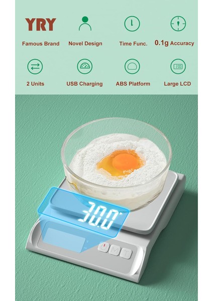 Ultra Hassas Mutfak Terazisi-Su Geçirmez, Dara Fonksiyonu, 13,2 Lbs (6kg) Kapasite, 0,003OZ (0,1g) Derecelendirme, Tezgah Üstü Gıda Terazisi Pil-Evde Yemek Pişirme Için Mükemmel Di (Yurt Dışından) modelleri