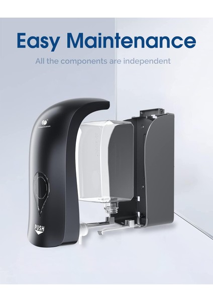 Manuel Köpük Sabunluk, 35OZ (1000ML) Ticari Doldurulabilir Köpük Sabunluk-Koyu Gri, (Yurt Dışından)