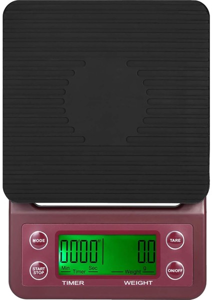Dijital Mutfak Terazisi Gıda Terazisi Kahve Terazisi Zamanlayıcı ve Dara ile 3kg/0.1g Büyük LCD ile Doğru Elektrikli Mutfak Terazisi 5 Adet (Yurt Dışından)